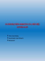 so sánh hoạt động marketing của 2 nhãn hiệu lotteria  kfc 