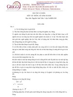 Bài tập xác suất thống kê   số  (2)