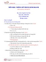 BT thống kê khoa học ra quyết định trong kinh doanh   số (50) 