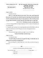 ĐỀ THI CHỌN HSG CẤP HUYỆN  VIỆT YÊN 20152016 MÔN NGỮ VĂN 7