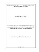 Hoàn thiện công tác kế toán thuế thu nhập doanh nghiệp tại một số công ty cổ phần dược phẩm trên địa bàn huyện từ liêm   thành phố hà nội 