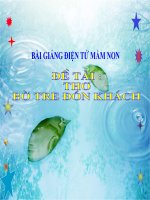 Bài giảng điện tử mầm non đề tài Thơ bờ tre đón khách (lớp Lá)