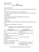 Giáo án sinh 8 tuần 13 