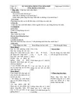 giáo án hoá học lớp 8 tuần 21 