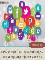mạng xã hội có tác động như thế nào đến kết quả học tập của sinh viên 