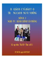 giáo trình bài giảng nghiệp vụ hành chính văn phòng 