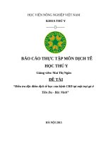 Điều tra đặc điểm dịch tễ học của bệnh CRD tại một trại g ở tiên du   bắc ninh 