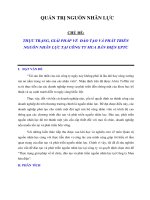 THỰC TRẠNG, GIẢI PHÁP về  đào tạo và PHÁT TRIỂN NGUỒN NHÂN lực tại CÔNG TY MUA bán điện EPTC