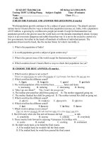 de thi mon tieng anh lop 11 hoc ky i nam hoc 2014 2015 