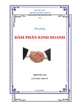 bài giảng đàm phán kinh doanh 