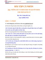 Bài kiểm tra xác suất thống kê trong kinh doanh   số (175) 