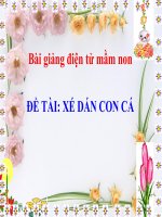 Bài giảng điện tử mầm non đề tài Xé dán con cá (lớp Lá)