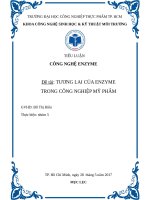 tương lai của enzyme trong công nghiệp mỹ phẩm 