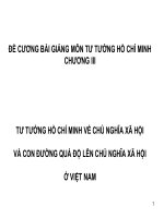 ĐỀ CƯƠNG BÀI GIẢNG MÔN TƯ TƯỞNG HỒ CHÍ MINH