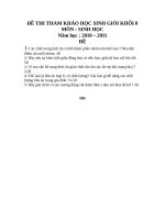 De thi HSG sinh hoc 8 nam hoc 20132014 