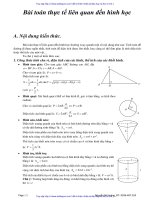 Bài toán thực tế liên quan đến hình học   nguyễn bá hoàng 