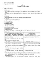 Giáo án sinh học 6 tuần 22 