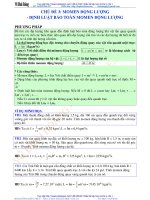 CHỦ đề 3  MOMEN ĐỘNG LƯỢNG  ĐINH LUÂT bảo TOÀN ĐỘNG LƯỢNG 