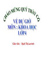 BÀI GIẢNG Nguyên nhân làm nước bị ô nhiễm