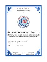 vai trò và mối quan hệ giữa nguồn vốn trong nước và nước ngoài tại việt nam 