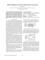 EMC problems of power electronic converters   