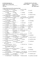 de kiem tra 1 tiet mon tieng anh 10 hoc ky 2 nam hoc 2015 2015 