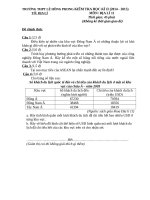 de thi hoc ky 2 mon dia li lop 11 nam hoc 2014 2015 