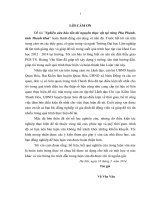 Nghiên cứu bảo tồn tài nguyên thực vật tại rừng pha phanh, tỉnh thanh hóa 