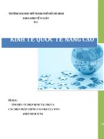 tìm hiểu về hiệp định tài trợ và các biện pháp chống tài trợ của wto (hiệp định scm 