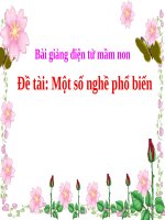 Bài giảng điện từ mầm non đề tài Nghề phổ biến quen thuộc (lớp Lá)
