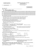 Đề thi  Đề kiểm tra  sinh 11 209 