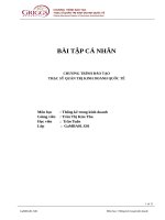 Bài tập xác suất thống kê   số  (3)