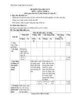 Ma trận đề ktra học kỳ i lớp 6 