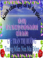 Bài giảng lớp lá chủ đề Ngôi nhà thân yêu của bé