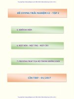 DE CUONG TRAC NGHIEM 12   TAP 2 (HINH HOC )