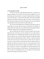 Thực trạng và giải pháp đầu tư phát triển nông nghiệp tỉnh bắc ninh 