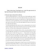 Phân tích thực trạng về hoạt động đào tạo và phát triển nguồn nhân lực tại ngân hàng 