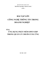 ứng dụng phần mềm open erp trong quản lý chuỗi cung ứng 