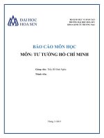 Tư tưởng hồ chí minh về xây dựng con người mới 