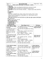 giáo án hoá học lớp 9 tuần 11 