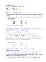 Bài tập thống kê ra quyết định số (7) 