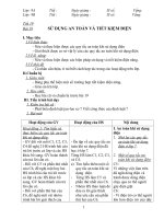 Giáo án vật lý 9 ba cột tiết 19 