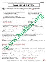 Lý thuyết hóa học  luyện thi quốc gia