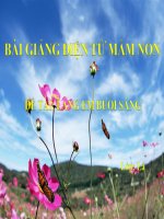Bài giảng điện tử mầm non đề tài Thơ làng em buổi sáng (lớp Lá)