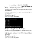 Lab05 bài tập mảng một chiều trong c