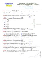 Đề thi thử THPT 2017 môn Toán trường THPT chuyên Phan Bội Châu Nghệ An Lần 1 File word Có lời giải chi tiết