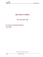 Bài tập cá nhân kế toán quản trị (1) 