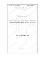 Tổ chức không gian cây xanh theo chiều đứng trong công trình nhà ở cao tầng tại hà nội (tt) 