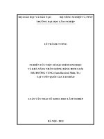 Nghiên cứu một số dặc điểm sinh học và khả năng nhân giống bằng hom loài hải đường vàng (camellia tienii ninh, tr ) tại vườn quốc gia tam đảo 