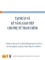 Kỹ năng giao tiếp công vụ